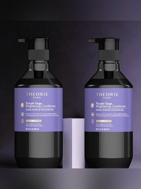 2 THEORIE Purple Sage Brightening Conditioners Eliminates Brassiness